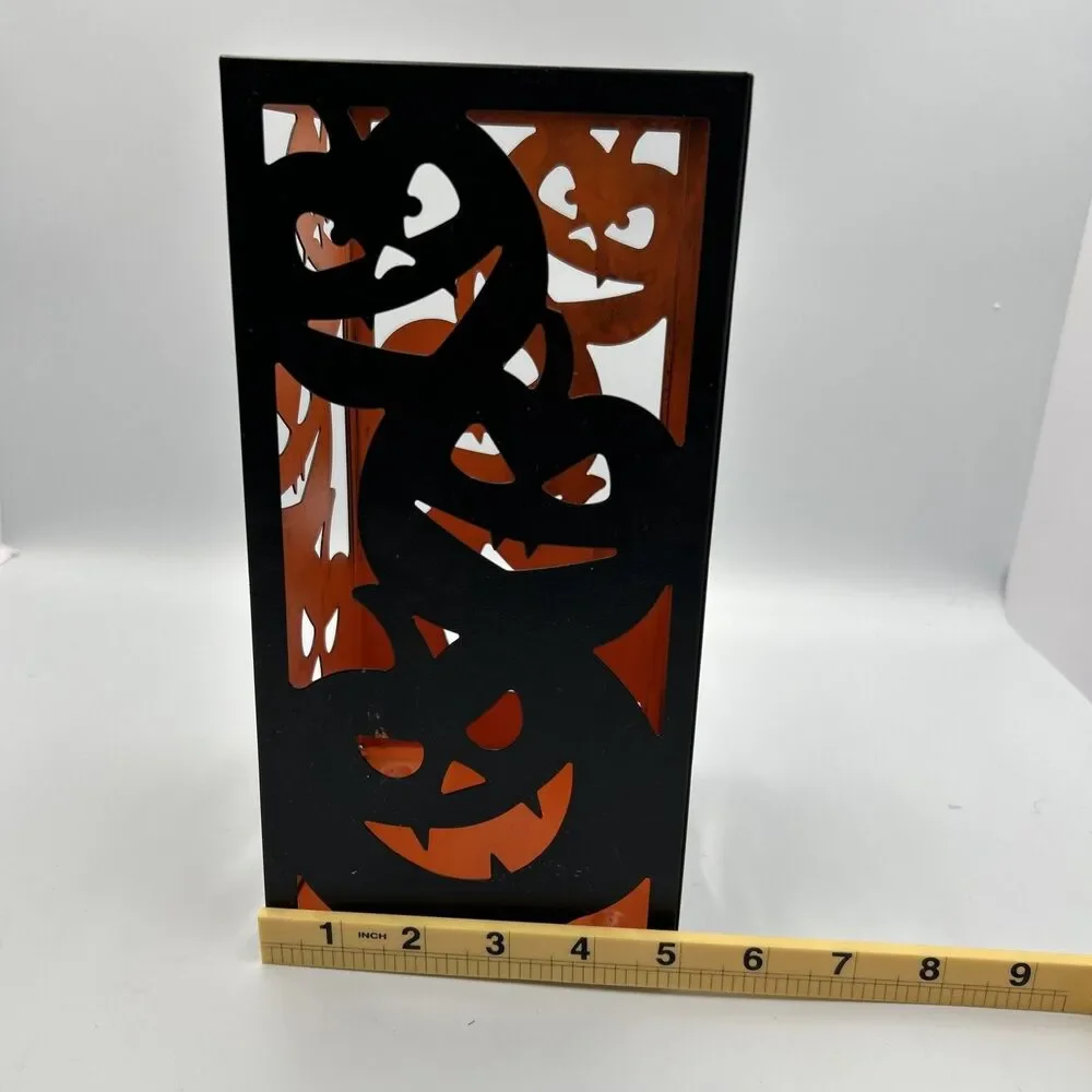 Yankee Candle 2017 Halloween All Hallows Eve Jack O Lantern Metal Candle Holder